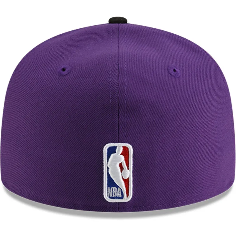 flache-violett-schwarze-anliegende-59fifty-statement-kappe-der-los-angeles-lakers-nba-von-new-era