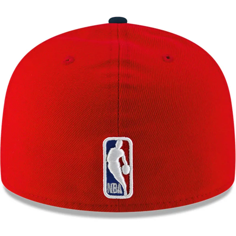 rod-og-marinebla-fitted-59fifty-statement-flad-kasket-fra-los-angeles-clippers-nba-af-new-era
