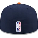 new-era-new-york-knicks-nba-59fifty-statement-marinebla-og-orange-justerbar-flad-kasket