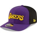 los-angeles-lakers-nba-9seventy-statement-stretch-snap-violett-schwarz-snapback-kappe-von-new-era