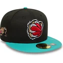 casquette-plate-noire-et-verte-ajustee-59fifty-classic-memphis-grizzlies-nba-new-era