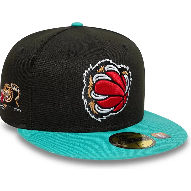 new-era-ploska-kozirka-59fifty-classic-memphis-grizzlies-nba-cherna-i-zelena-prilepnala-shapka