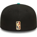 schwarze-und-grune-anliegende-flat-cap-59fifty-classic-der-memphis-grizzlies-nba-von-new-era