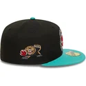 casquette-plate-noire-et-verte-ajustee-59fifty-classic-memphis-grizzlies-nba-new-era