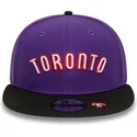 casquette-plate-violette-et-noire-snapback-9fifty-classic-toronto-raptors-nba-new-era