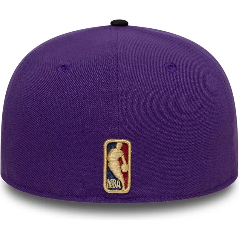 flad-violet-og-sort-fitted-kasket-59fifty-classic-fra-sacramento-kings-nba-fra-new-era