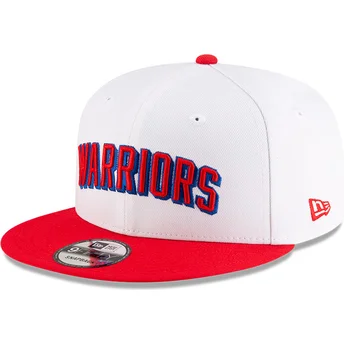 Weiß-rote Snapback-Kappe 9FIFTY Classic der Golden State Warriors NBA von New Era