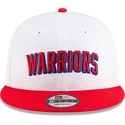 shapka-ploska-chervena-snapbek-9fifty-classic-na-golden-state-warriors-nba-ot-new-era