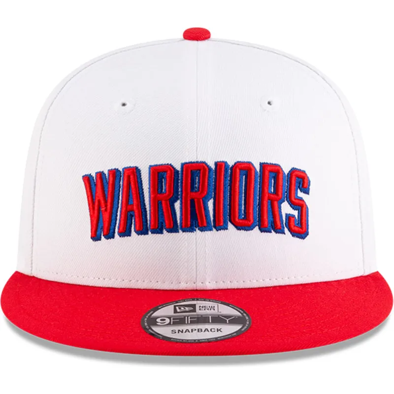 shapka-ploska-chervena-snapbek-9fifty-classic-na-golden-state-warriors-nba-ot-new-era