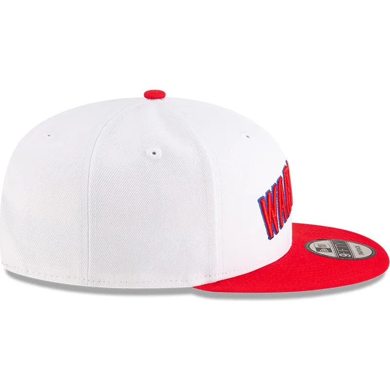 shapka-ploska-chervena-snapbek-9fifty-classic-na-golden-state-warriors-nba-ot-new-era