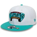 weisse-und-grune-flache-snapback-kappe-9fifty-classic-der-memphis-grizzlies-nba-von-new-era