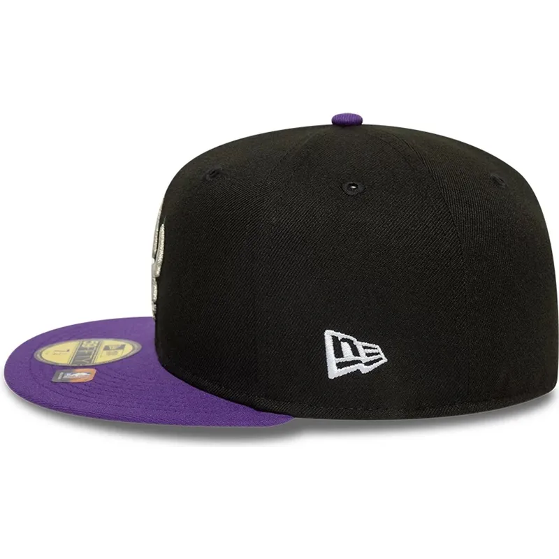 new-era-s-ploska-kozirka-59fifty-classic-toronto-raptors-nba-cherna-i-lilava-vtalena-shapka