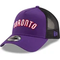 new-era-a-frame-classic-toronto-raptors-nba-lila-und-schwarze-trucker-kappe