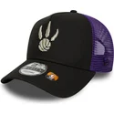 schwarze-und-violette-a-frame-classic-trucker-cap-der-toronto-raptors-nba-von-new-era