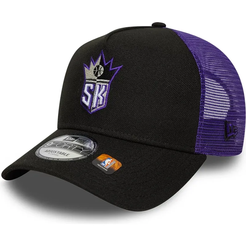 shapka-izvita-traker-cherna-snapbek-a-frame-classic-na-sacramento-kings-nba-ot-new-era