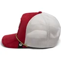 casquette-trucker-rouge-et-blanche-coq-cock-garnet-rooster-the-farm-jewel-tones-goorin-bros