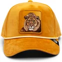 casquette-courbee-jaune-snapback-lion-royalty-the-farm-goorin-bros