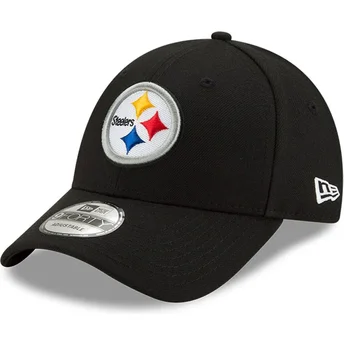 Шапка извита черна регулируем 9FORTY The League на Pittsburgh Steelers NFL от New Era