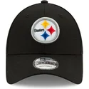 shapka-izvita-cherna-reguliruem-9forty-the-league-na-pittsburgh-steelers-nfl-ot-new-era