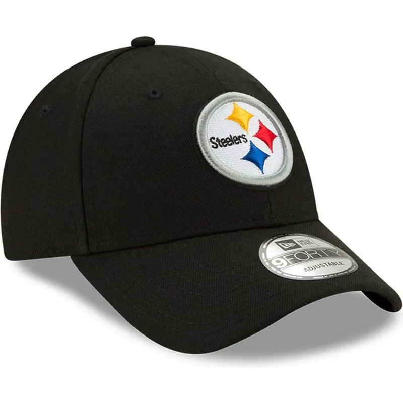 shapka-izvita-cherna-reguliruem-9forty-the-league-na-pittsburgh-steelers-nfl-ot-new-era