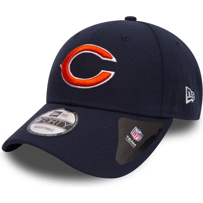 justerbar-marinebla-buet-kasket-9forty-the-league-fra-chicago-bears-nfl-fra-new-era