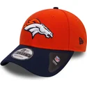 gebogene-orange-und-marineblaue-verstellbare-kappe-9forty-the-league-der-denver-broncos-nfl-von-new-era