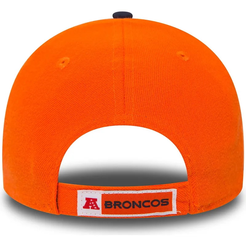 shapka-izvita-oranzhev-adjustable-strap-y-marino-9forty-the-league-na-denver-broncos-nfl-ot-new-era