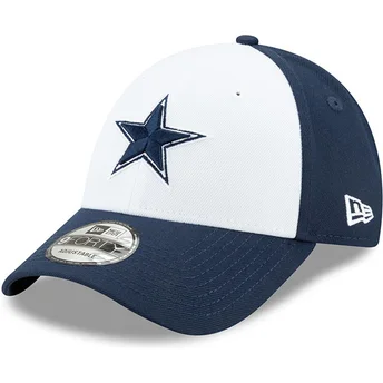 verstellbare-weisse-und-marineblaue-9forty-the-league-kappe-der-dallas-cowboys-nfl-von-new-era