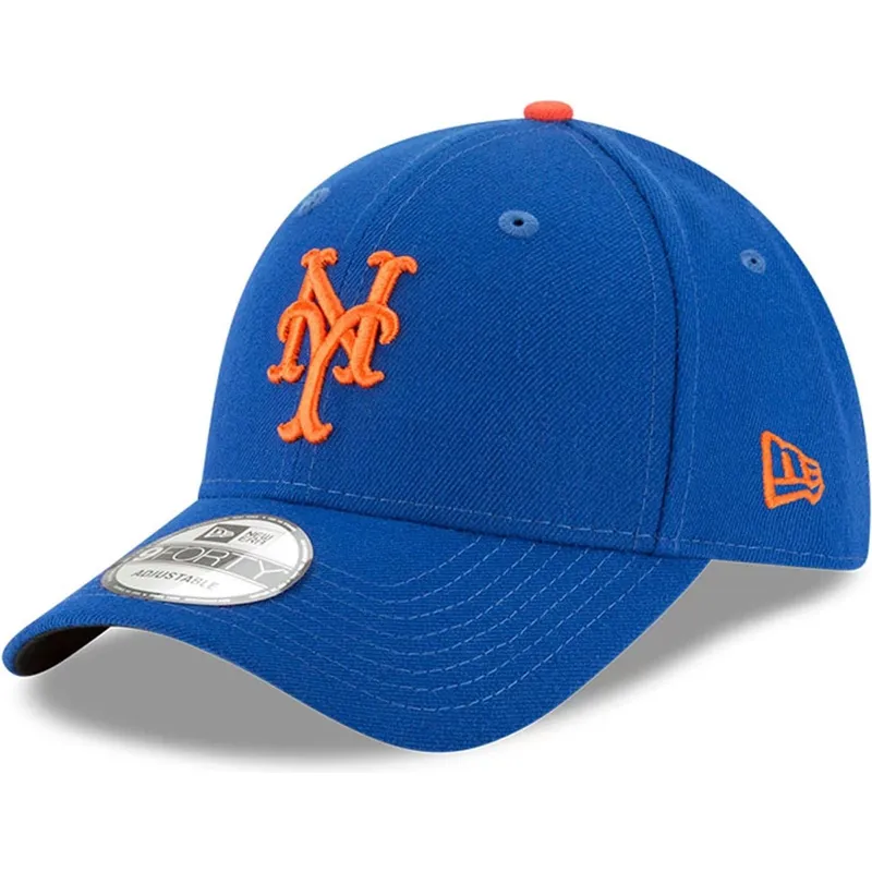 justerbar-bla-kurvet-kasket-9forty-the-league-fra-new-york-mets-mlb-fra-new-era