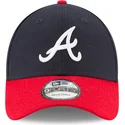 casquette-courbee-bleue-marine-et-rouge-ajustable-9forty-the-league-atlanta-braves-mlb-new-era