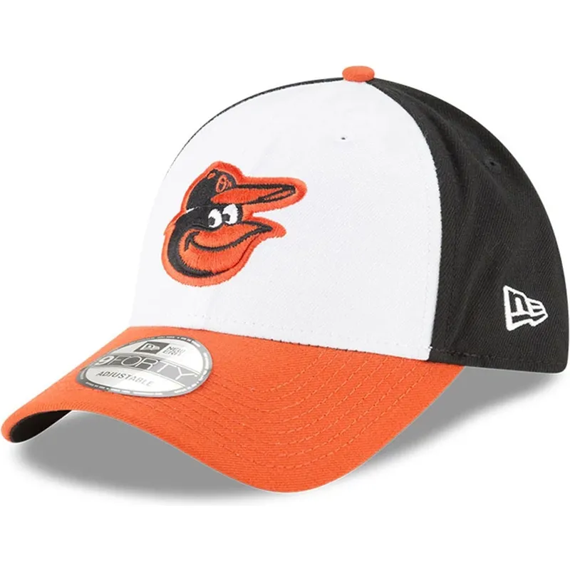 shapka-izvita-byala-reguliruem-9forty-the-league-na-baltimore-orioles-mlb-ot-new-era