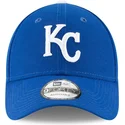 new-era-curved-brim-9forty-the-league-kansas-city-royals-mlb-adjustable-cap-blau