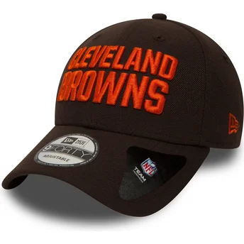 Шапка извита кафяв регулируема 9FORTY The League на Cleveland Browns NFL от New Era