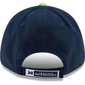 new-era-curved-brim-9forty-the-league-seattle-seahawks-nfl-adjustable-cap-marineblau