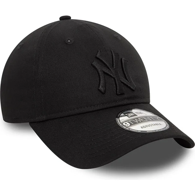 shapka-izvita-cherna-reguliruem-9twenty-league-essential-na-new-york-yankees-mlb-ot-new-era