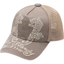 shapka-izvita-traker-bezhov-snapbek-desert-tiger-ot-ed-hardy