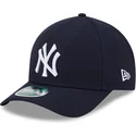 casquette-courbee-bleue-marine-snapback-9forty-m-crown-player-replica-new-york-yankees-mlb-new-era