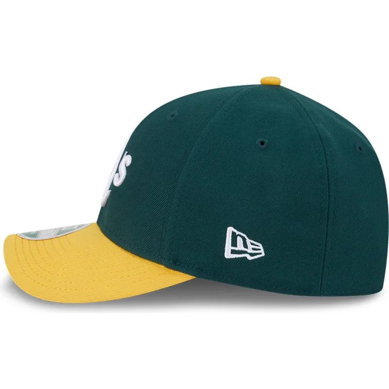 shapka-izvita-zelena-snapbek-9forty-m-crown-player-replica-na-oakland-athletics-mlb-ot-new-era