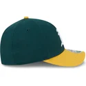 new-era-curved-brim-9forty-m-crown-player-replica-oakland-athletics-mlb-green-and-yellow-snapback-cap