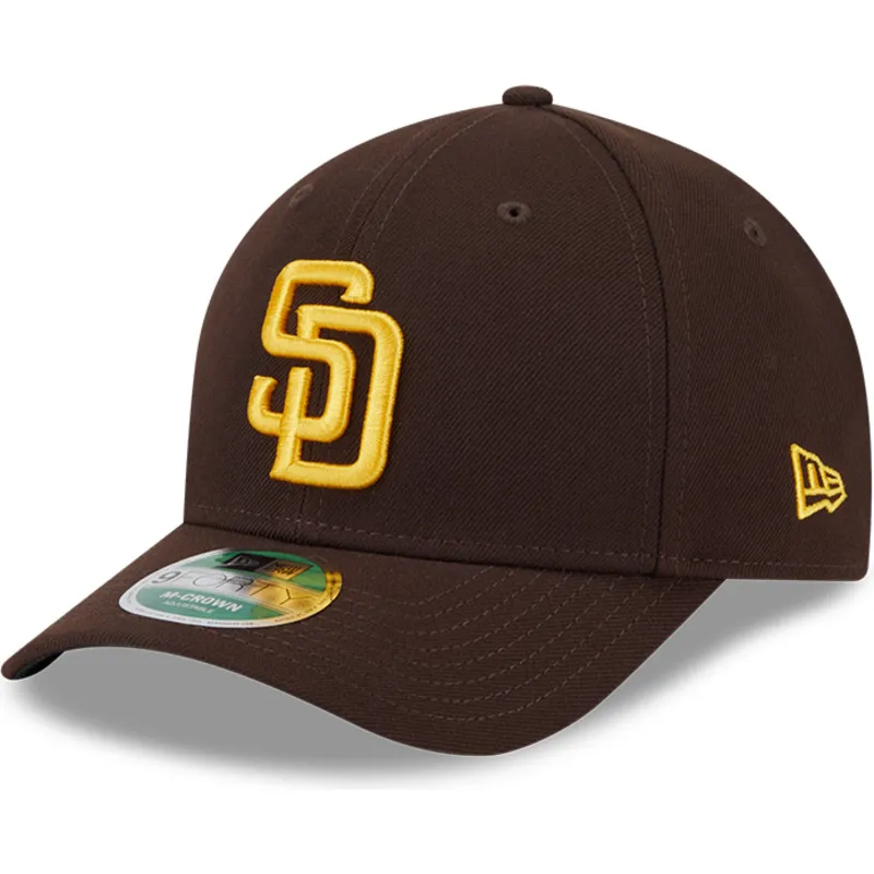 brun-buet-snapback-kasket-9forty-m-crown-player-replica-fra-san-diego-padres-mlb-fra-new-era