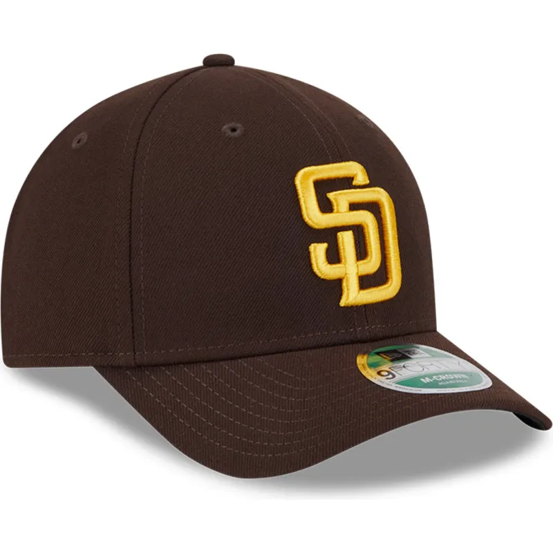san-diego-padres-mlb-new-era-9forty-m-crown-player-replica-brun-buet-snapback-kasket
