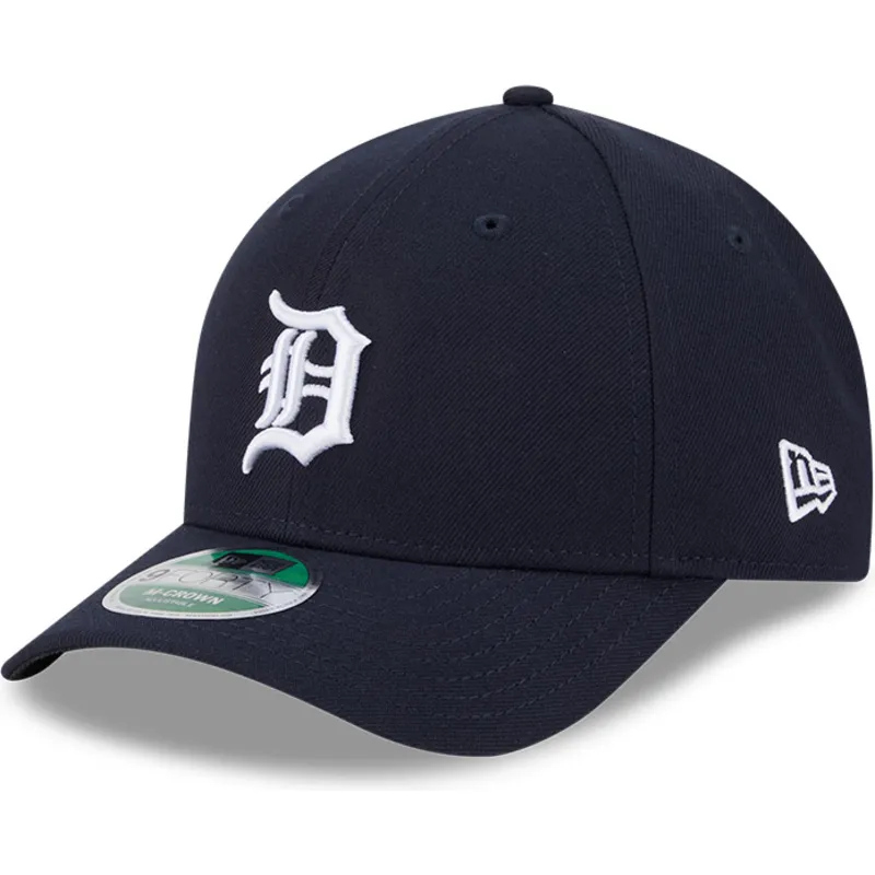 marinebla-buet-snapback-kasket-9forty-m-crown-player-replica-fra-detroit-tigers-mlb-fra-new-era