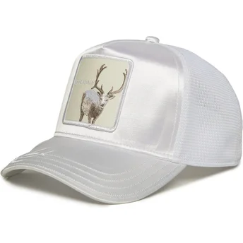 Goorin Bros. Weiße Trucker-Kappe Hirsch Legendary Wait For It The Farm Total Whiteout.