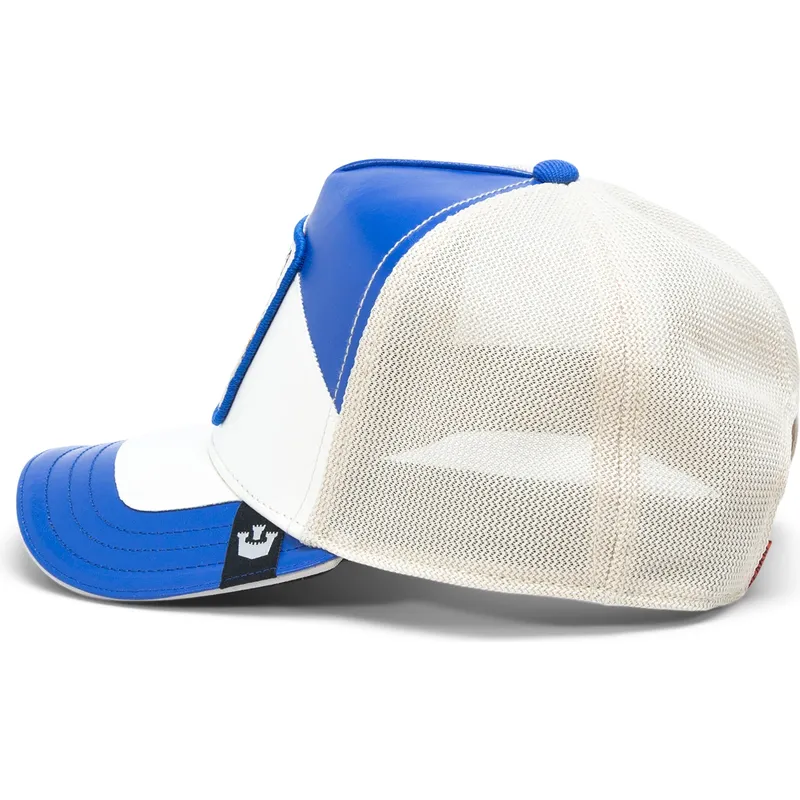 trucker-kasket-bla-og-hvid-ged-moto-lamba-goat-the-farm-fra-goorin-bros