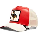 trucker-kasket-rod-og-hvid-hund-rottweiler-bad-shleather-boy-the-farm-fra-goorin-bros