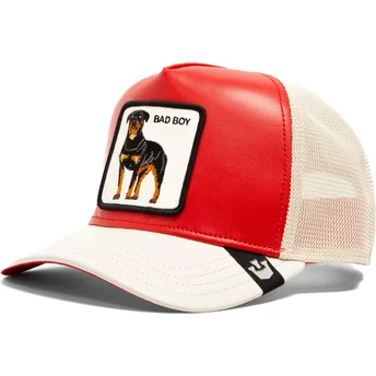 Шапка извита червена snapback на Gorra trucker roja y blanca perro rottweiler Bad Shleather Boy The Farm The Farm от Goorin Bros.