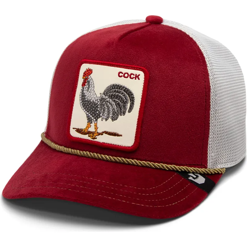 shapka-izvita-shapka-traker-chervena-snapbek-cock-garnet-rooster-the-farm-jewel-tones-the-farm-ot-goorin-bros