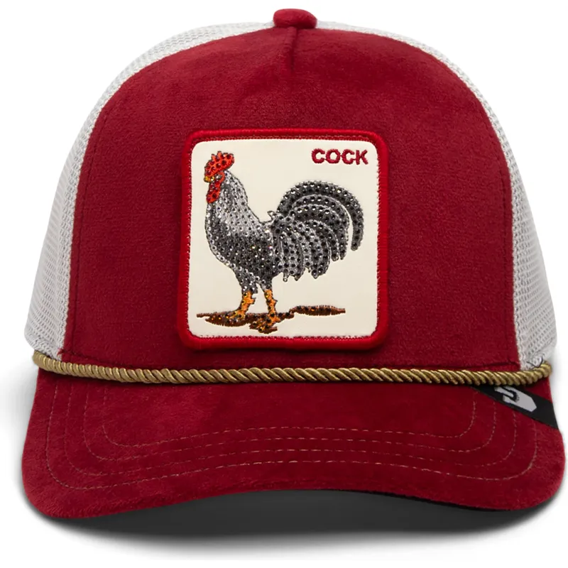 shapka-izvita-traker-chervena-snapbek-cock-garnet-rooster-the-farm-jewel-tones-the-farm-ot-goorin-bros