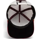 trucker-kasket-rod-og-hvid-hane-cock-garnet-rooster-the-farm-jewel-tones-fra-goorin-bros