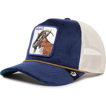 Goorin Bros. Gorra trucker blå og hvid ged Sapphire Goat The Farm Jewel Tones.